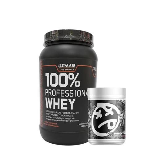 Ultimate Supplement 100% Professional Whey Protein + Skeleton Creatine Monohydrate (165 Servings) – Muscle Growth Stack | Power Fit Egypt