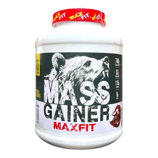 Max Fit Mass Gainer 2.7kg (15 Servings) | High-Calorie Muscle & Weight Gainer Formula|In Power Fit Supplements Egypt