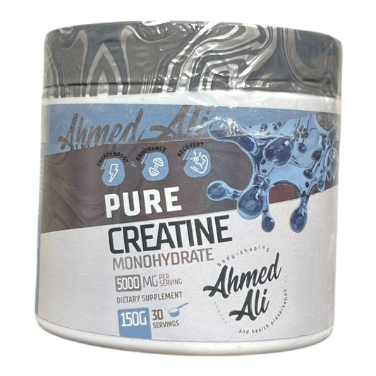 Ahmed Ali Pure Creatine Monohydrate 150g – 30 Servings Strength & Recovery in Egypt