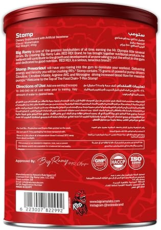Red Rex Stomp Pre Workout 26 Servings – Extreme Energy & Focus in Egypt