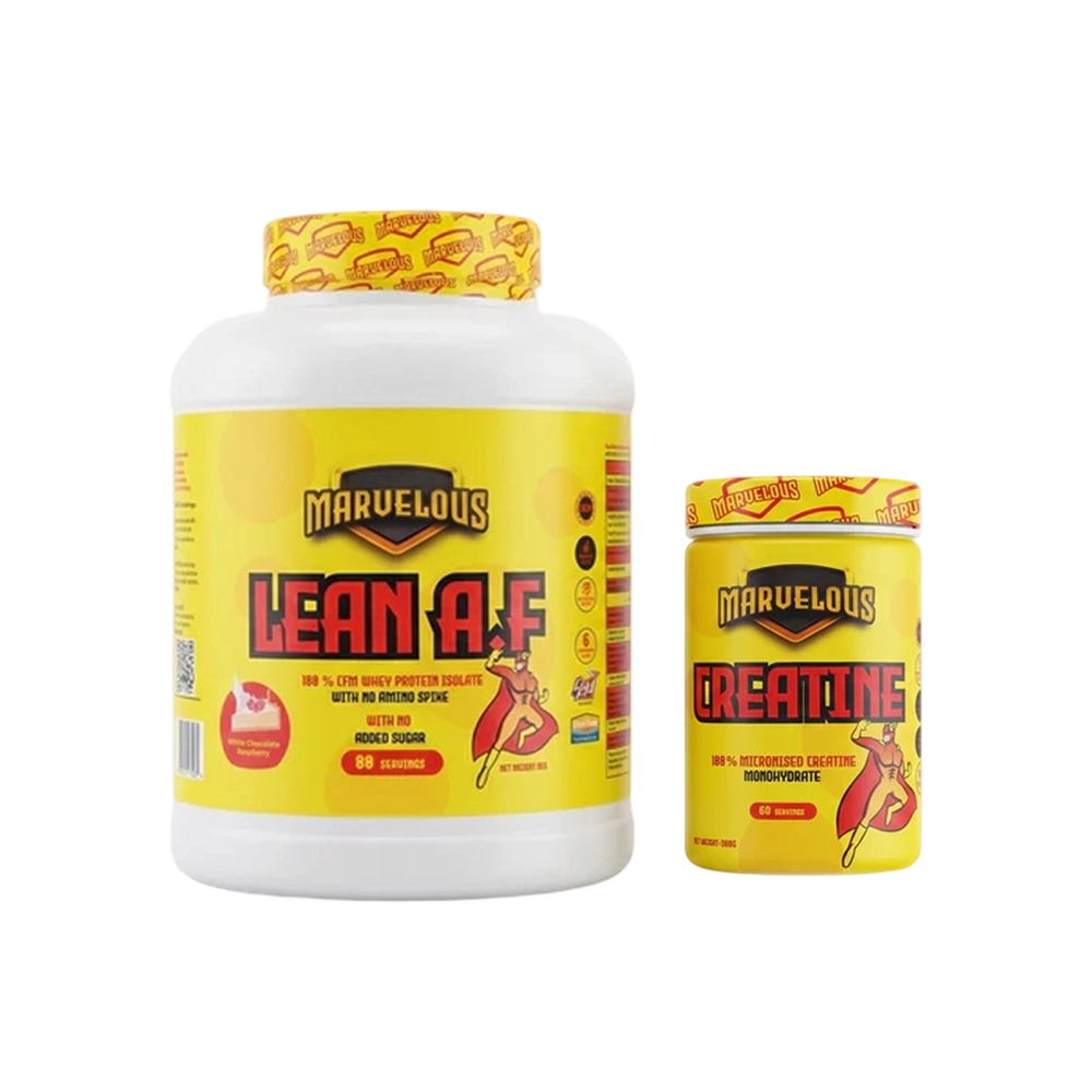 Marvelous Superhero Stack: Lean A.F CFM Isolate & Micronised Creatine | Egypt