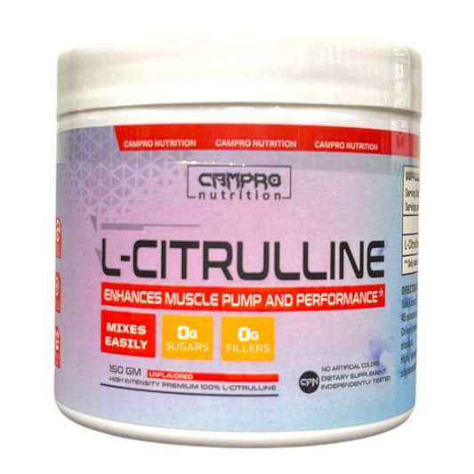 Campro Citrulline 150g (50 Servings) | Extreme Pumps, Endurance & Performance Booster|In Power Fit Supplements Egypt