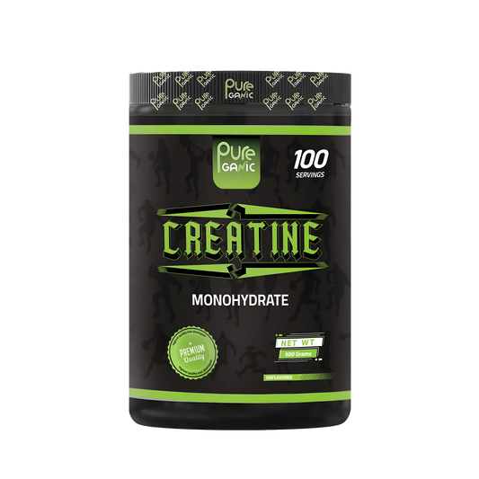 كرياتين أحادي الهيدرات من بيورجانيك ٥٠٠ غرام (١٠٠ حصة) | مُعزِّز للقوة والطاقة واستعادة العضلات | في باور فيت، مصر