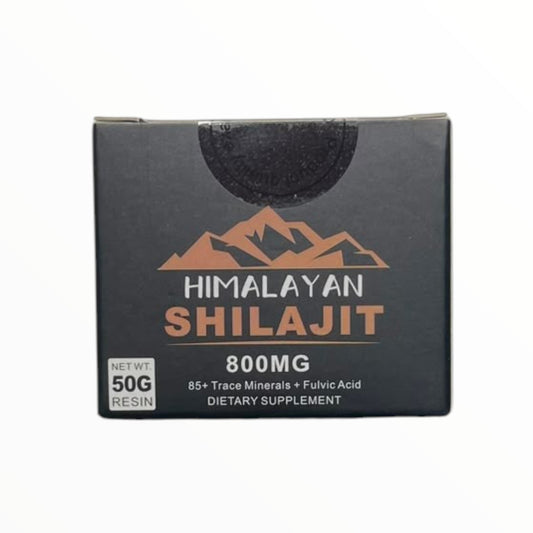 Himalayan Shilajit Resin 800mg | Pure Fulvic Acid & 85+ Trace Minerals | Natural Energy & Vitality | 50g