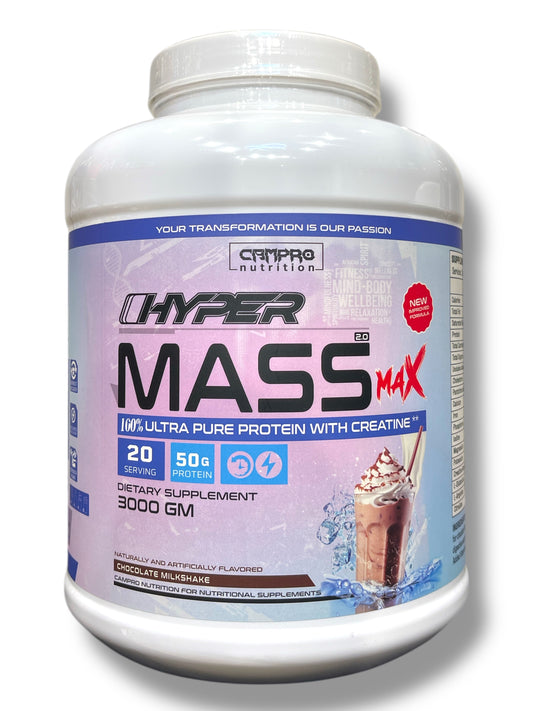 Campro Mass Gainer 3kg (20 Servings) | High-Calorie Gainer for Muscle Size, Strength & Fast Weight Gain|In Power Fit Supplements Egypt