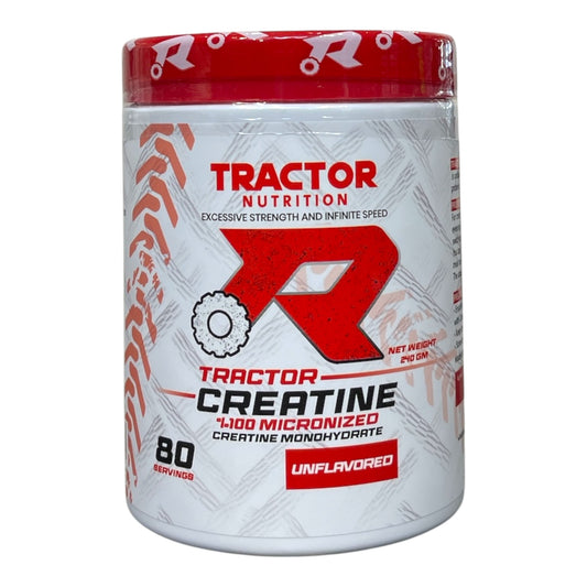 Tractor Nutrition Creatine Micronized 240g (80 Servings) | 100% Pure Creatine Monohydrate for Strength & Power