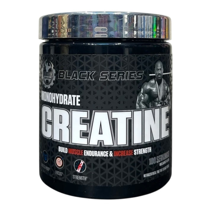 Dexter Jackson Black Series Creatine Monohydrate is a premium supplement designed to enhance athletic performance,