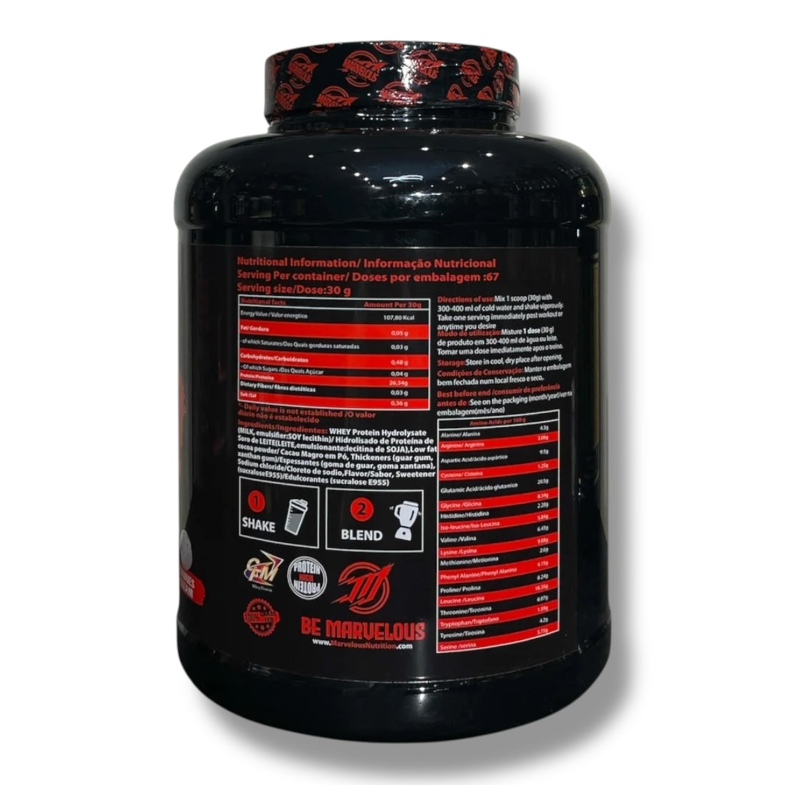 Marvelous Hydro 2kg (67 Servings) | Hydrolyzed Whey Protein for Rapid Recovery & Lean Muscle|In Power Fit Supplements Egypt