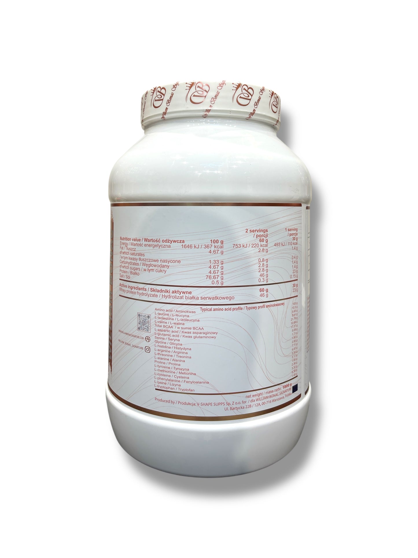 Core Hydrolysate Whey Protein – William Bonac Signature Series