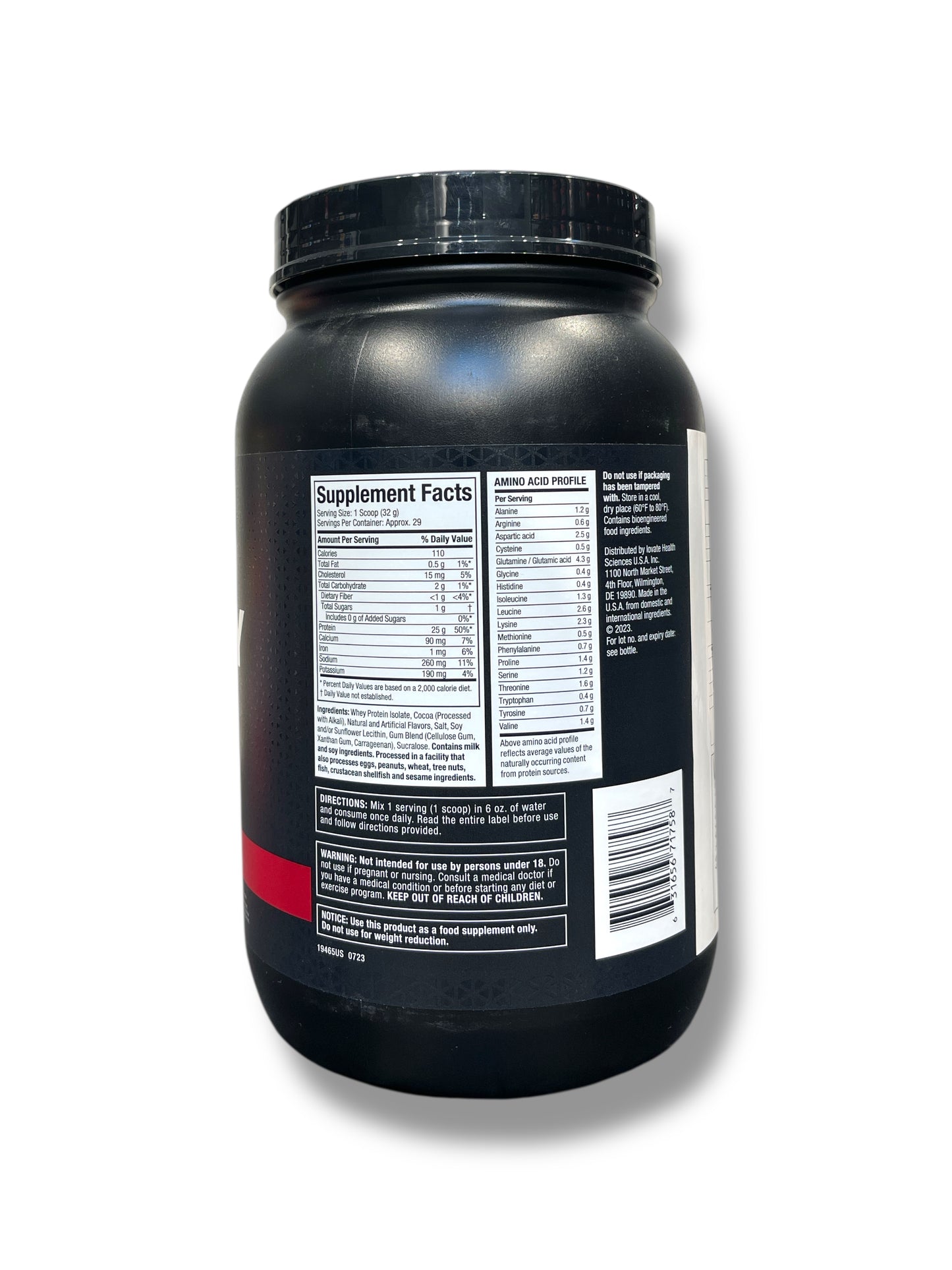 Muscletech ISO Whey Protein Isolate – Chocolate | 907g (2 lbs) | 100% Pure Isolate