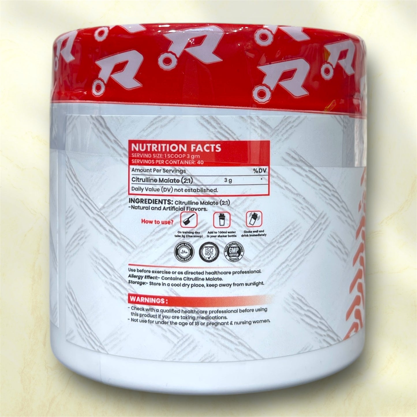 Tractor Nutrition Citrulline Malate 3000 is a pre-workout supplement designed to enhance athletic performance by boosting nitric oxide production,