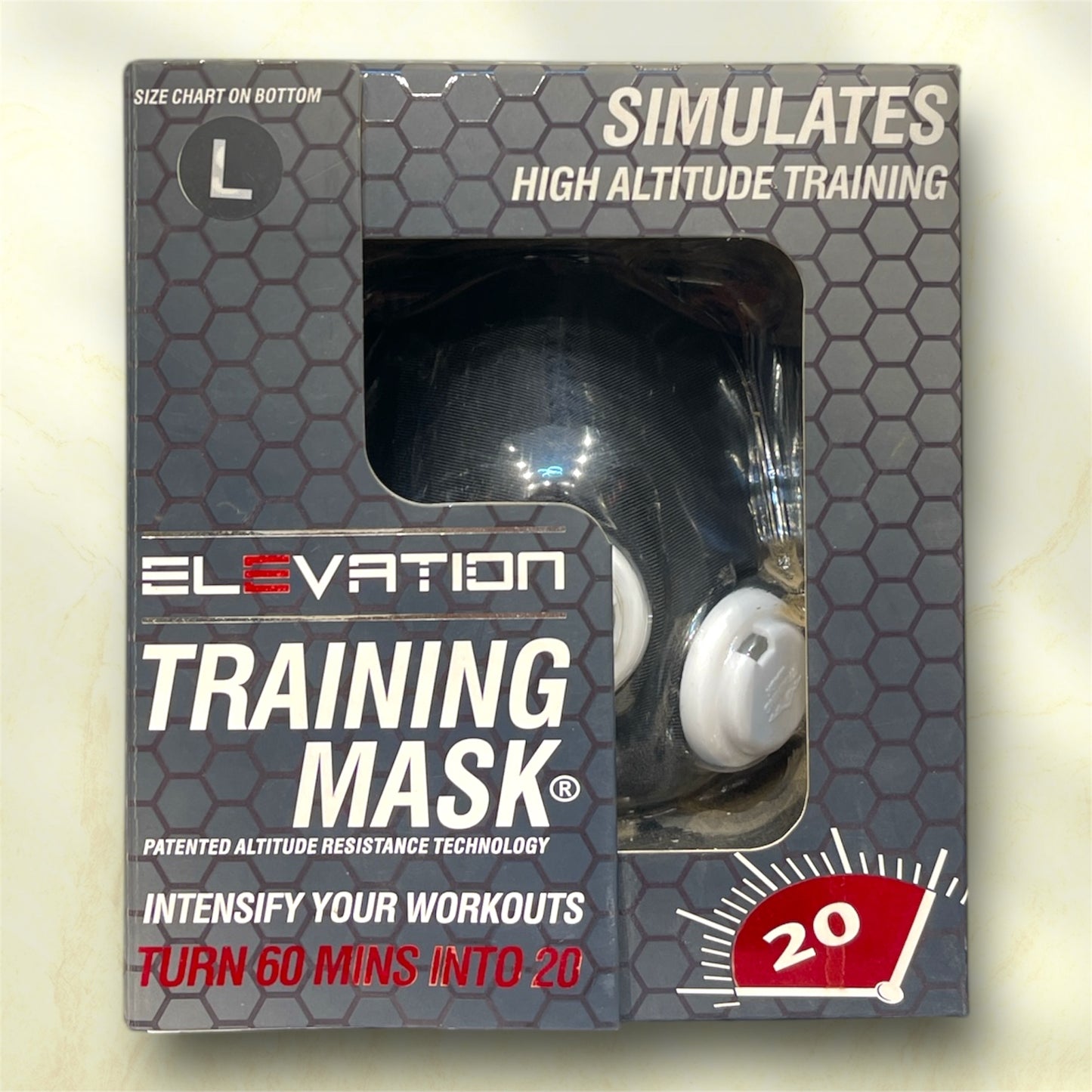 Elevation Training Mask Size L | Simulates High Altitude Training | Boost Workout Intensity