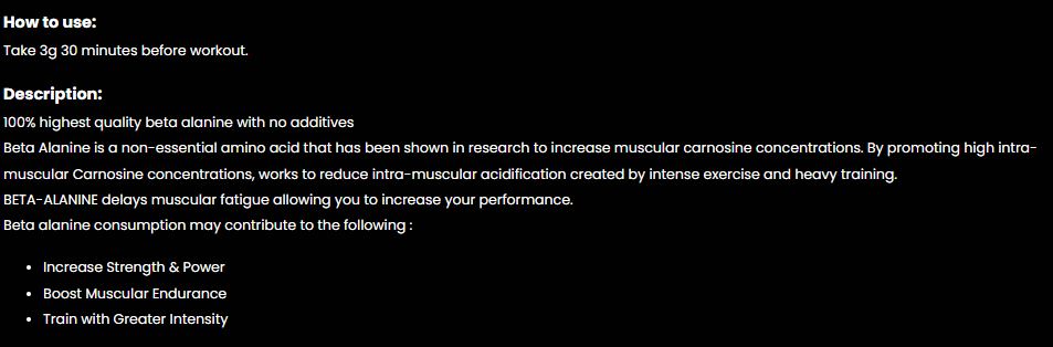 Marvelous Beta-Alanine is a high-quality, unflavored supplement designed to enhance athletic performance by increasing muscle carnosine levels.
