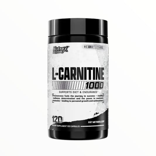 Nutrex L-Carnitine 1000 – 120 Capsules | Fat Burner & Energy Support Supplement Egypt.