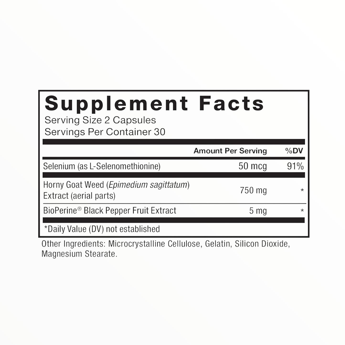 Force Factor Horny Goat Weed – Natural Libido & Male Performance Support, 60 Capsules