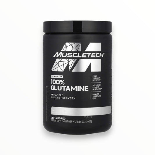 MuscleTech Platinum 100% Glutamine – 300g (60 Servings) Unflavored Muscle Recovery | Egypt