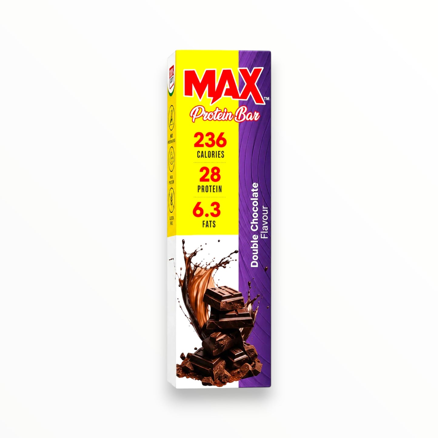 MAX Protein Bar Double Chocolate β 28g Protein | High Protein Snack Bar