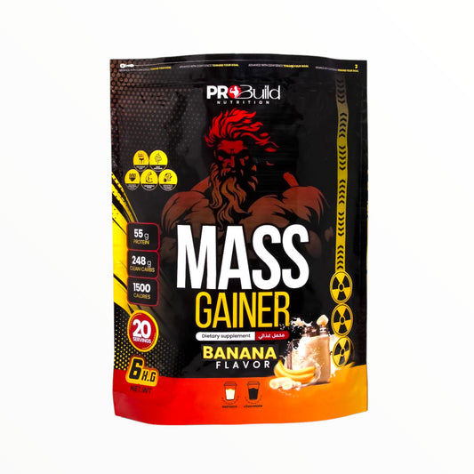 Pro Build Mass Gainer 6kg (20 Servings) | High-Calorie Gainer for Size, Strength & Fast Weight Gain|In Power Fit Supplements Egypt