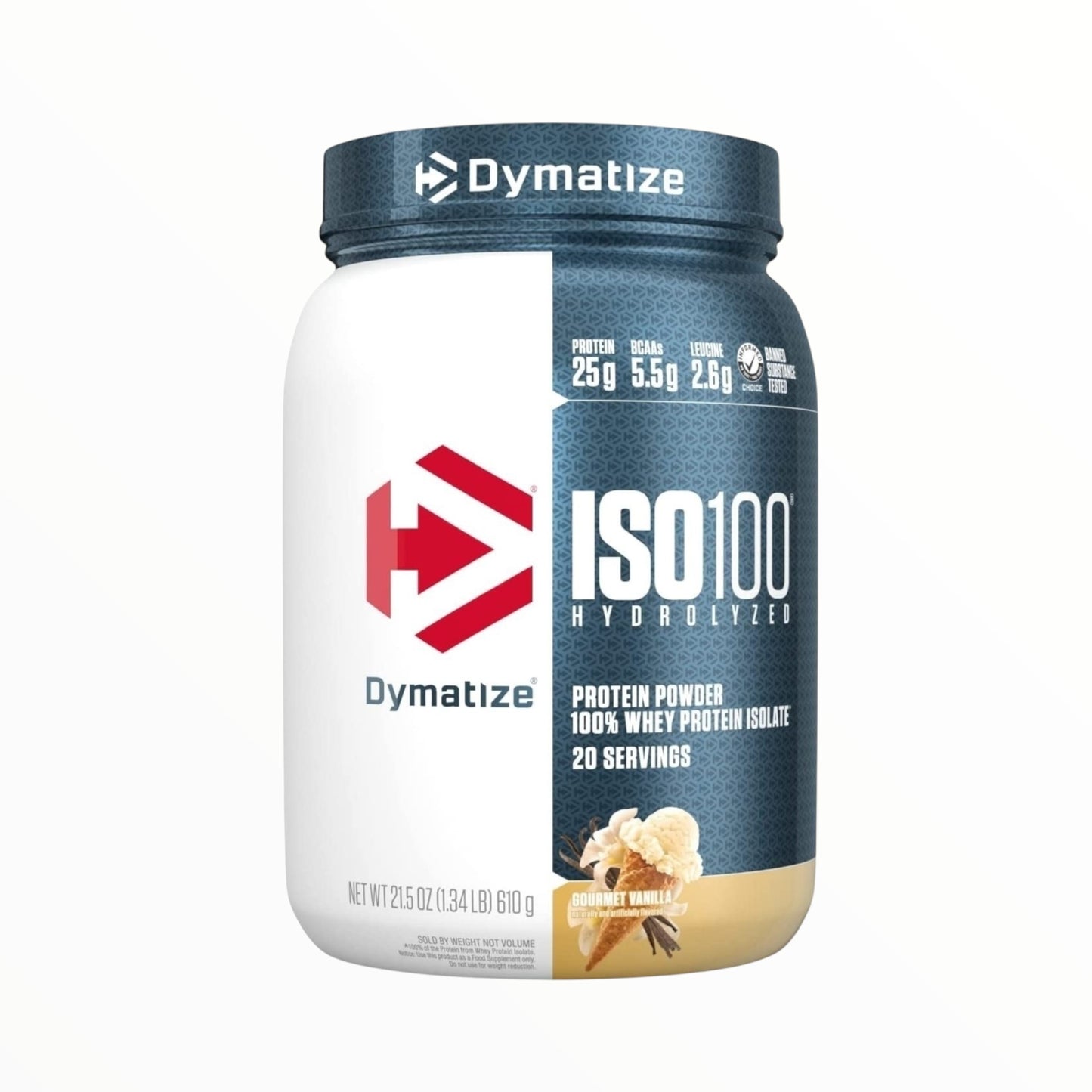 Dymatize ISO100 650g (20 Servings) | Hydrolyzed Whey Isolate for Lean Muscle & Fast Recovery|In Power Fit Supplements Egypt