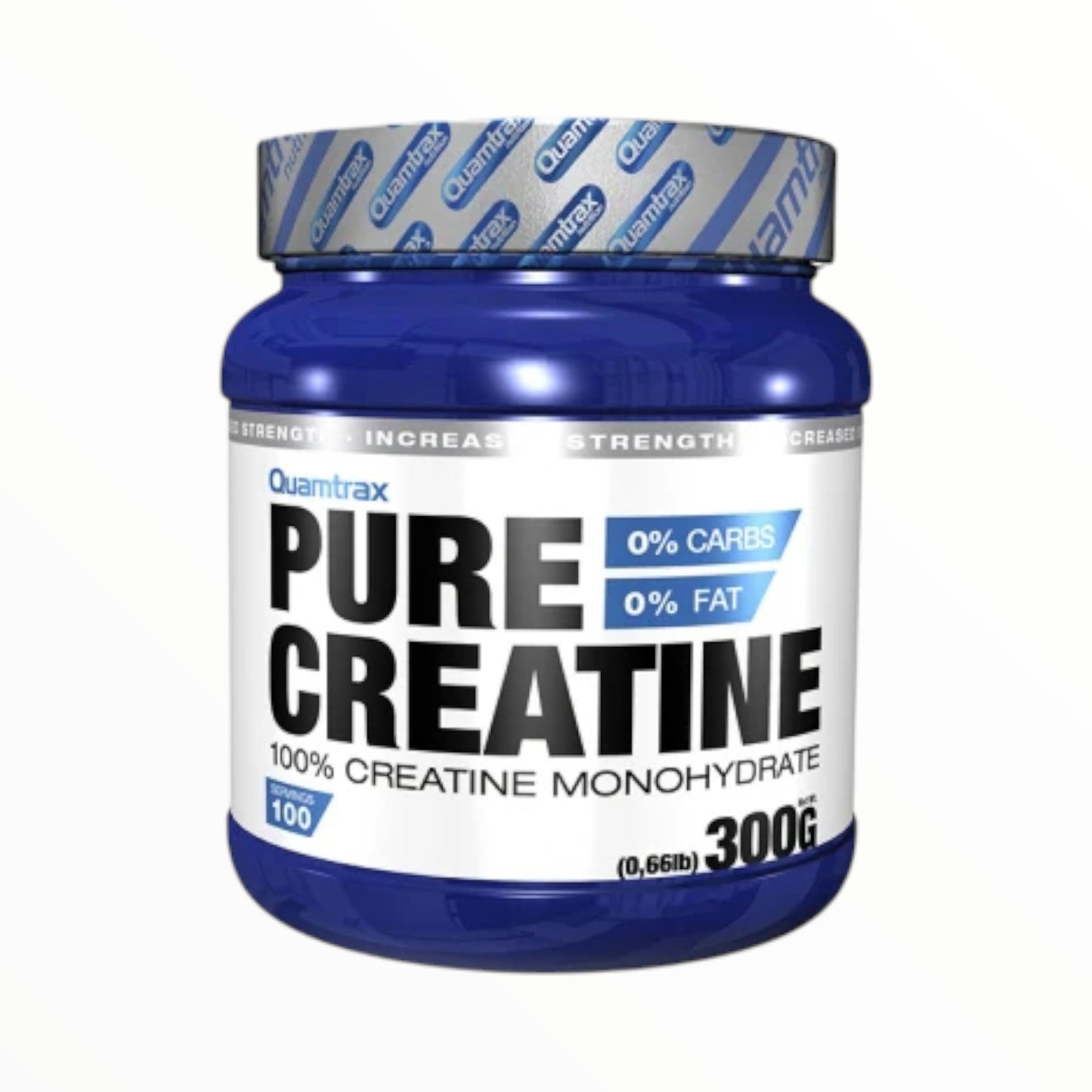 Quamtrax Pure Creatine 300g (100 Servings) | 100% Creatine Monohydrate for Strength & Power