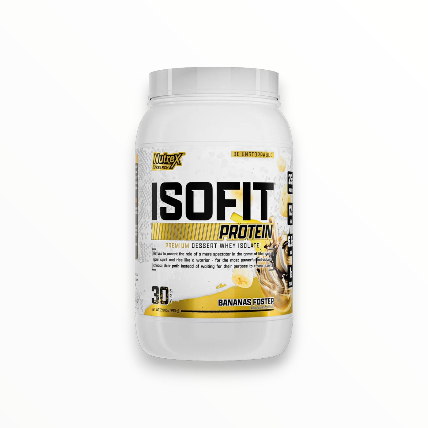 Nutrex IsoFit Whey Isolate Protein โ 30 Servings | Fast Absorption Lean Protein for Muscle Growth Egypt