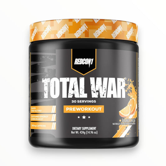 Redcon1 Total War Pre-Workout 447g (30 Servings) | Extreme Energy, Focus & Performance Booster|In Power Fit Supplements Egypt