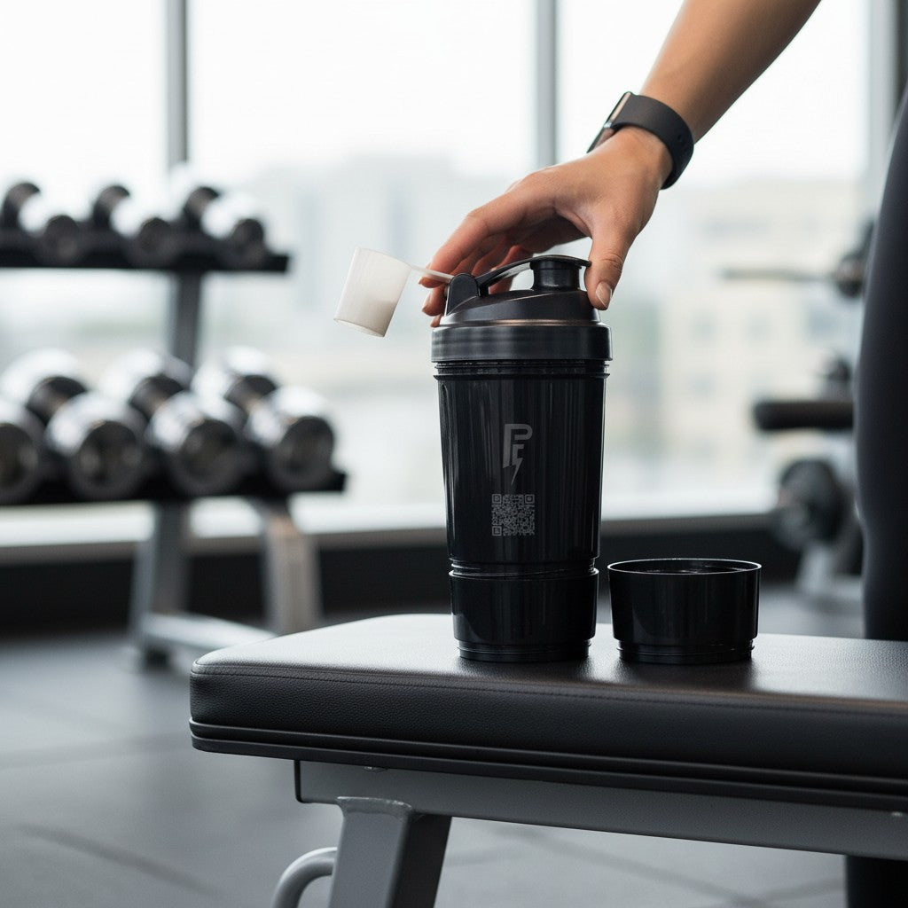 Power Fit Premium Shaker Bottle Black β Leak Proof Gym Protein Shaker
