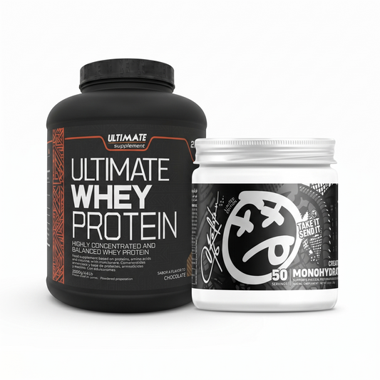 The Essential Muscle Stack: Ultimate Whey Protein (2kg) & Creatine (50 Servings) | Egypt