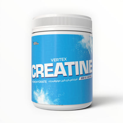 Vertex Nutrition Creatine Monohydrate 300g – 100% Pure Creatine | 60 Servings | Unflavored
