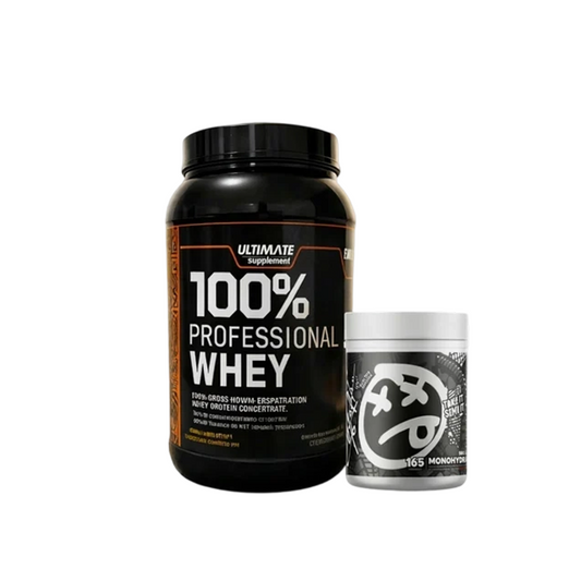 Ultimate Supplement 100% Professional Whey Protein + Skeleton Creatine Monohydrate (165 Servings) – Muscle Growth Stack | Power Fit Egypt