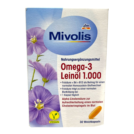 Mivolis Omega-3 – 30 Tablets | Daily Heart & Brain Support in Egypt