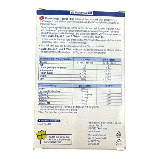 Mivolis Omega-3 – 30 Tablets | Daily Heart & Brain Support in Egypt