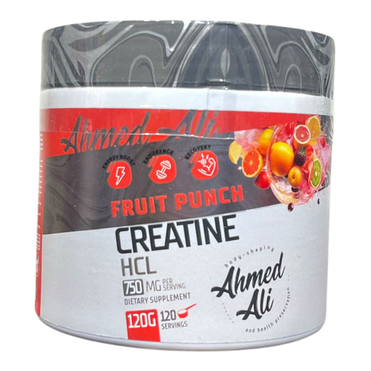 Ahmed Ali Creatine HCL 120g – 120 Servings Fast-Absorbing Creatine in Egypt