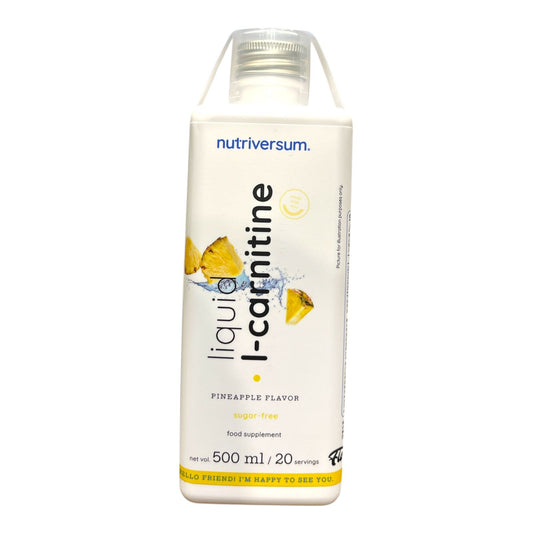 Nutriversum L-Carnitine Liquid 500ml (20 Servings) | Fat Metabolism & Energy