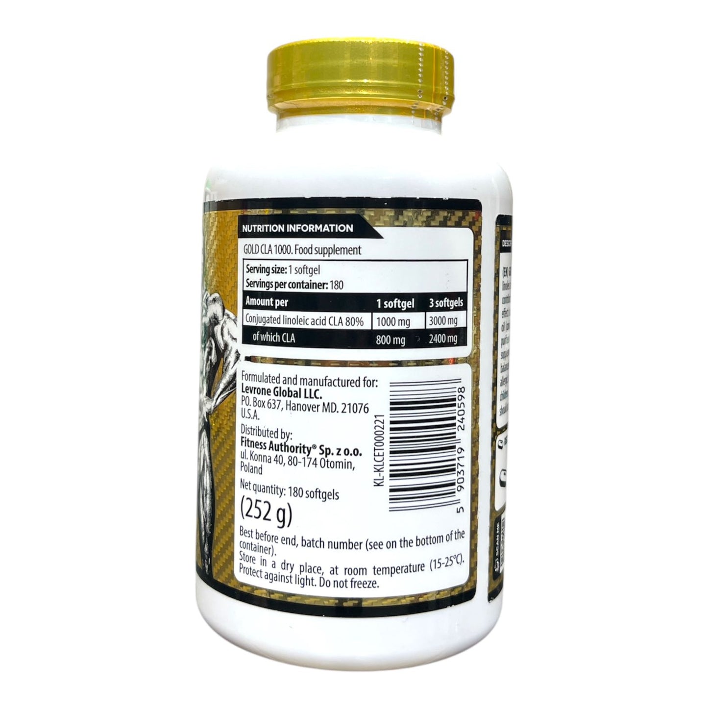 Kevin Levrone CLA 1000 – 180 Tablets | Fat Burner & Lean Muscle Support in Egypt