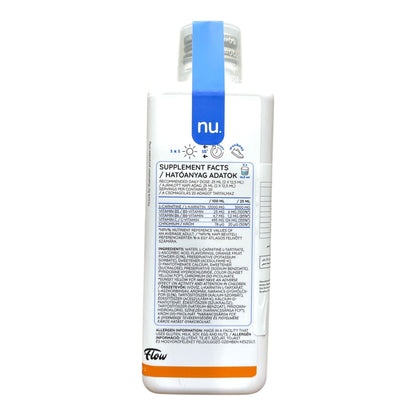 Nutriversum L-Carnitine Liquid 500ml (20 Servings) | Fat Metabolism & Energy