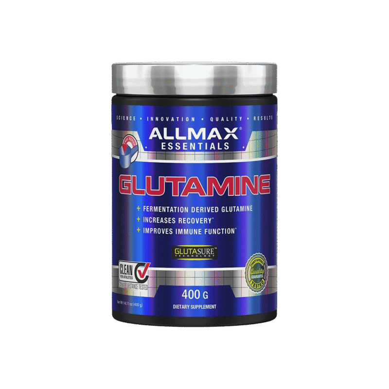 ALLMAX Glutamine 400g (80 Servings) | Pure L-Glutamine for Recovery, Muscle Repair & Immunity|In Power Fit Supplements Egypt