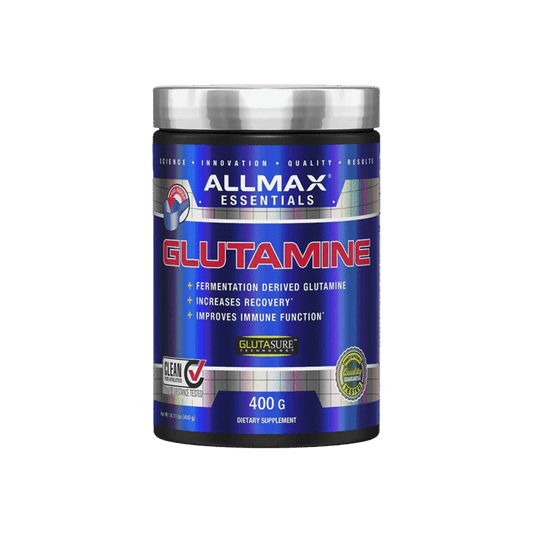 ALLMAX Glutamine 400g (80 Servings) | Pure L-Glutamine for Recovery, Muscle Repair & Immunity|In Power Fit Supplements Egypt
