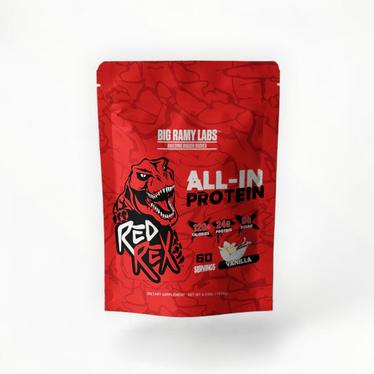 Red Rex All-In Protein Vanilla 4.23lbs – High Protein Lean Formula | Big Ramy Labs