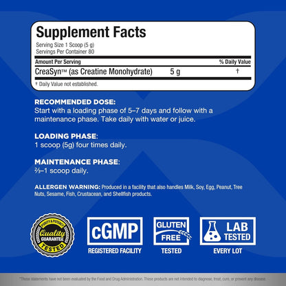 AllMax Creatine Monohydrate – Ultra-Pure Creatine for Strength and Muscle Gains