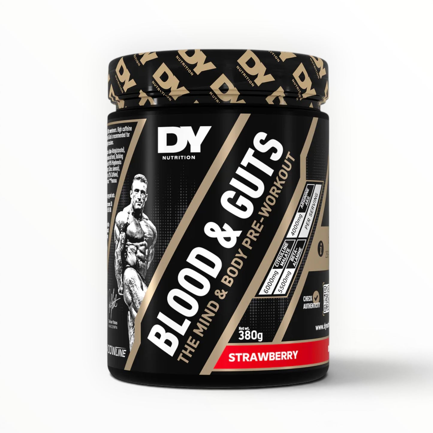 DY Nutrition Blood & Guts Pre Workout Mojito 380g – Extreme Pump, Energy & Focus Booster
