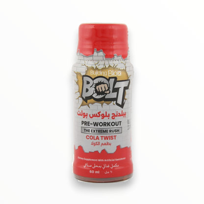 Building Blox BOLT Pre-Workout Shot 60ml – Extreme Energy & Focus Booster (Icy Blueberry Flavor)