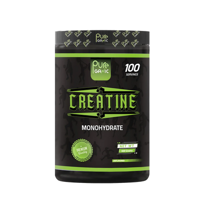 كرياتين أحادي الهيدرات من بيورجانيك ٥٠٠ غرام (١٠٠ حصة) | مُعزِّز للقوة والطاقة واستعادة العضلات | في باور فيت، مصر