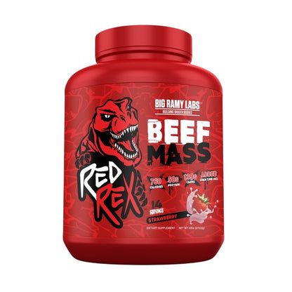 Red Rex Beef Mass 3kg (14 Servings) | Advanced Beef Protein Mass Gainer for Muscle Growth|In Power Fit Supplements Egypt