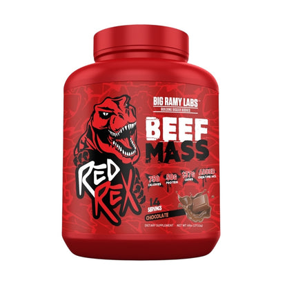 Red Rex Beef Mass 3kg (14 Servings) | Advanced Beef Protein Mass Gainer for Muscle Growth|In Power Fit Supplements Egypt