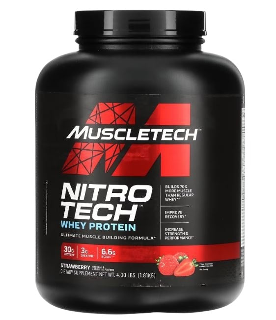 MuscleTech Nitro-Tech Whey Protein – Build Strength and Lean Muscle