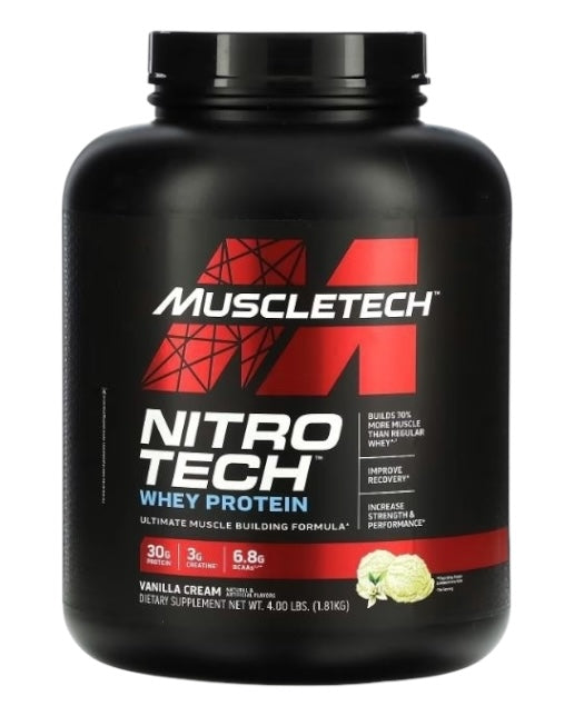 MuscleTech Nitro-Tech Whey Protein – Build Strength and Lean Muscle