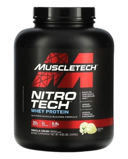 MuscleTech Nitro-Tech Whey Protein – Build Strength and Lean Muscle