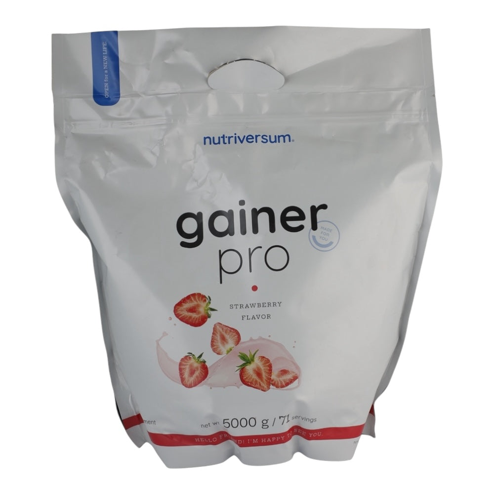 Nutriversum Gainer Pro is a high-calorie mass gainer supplement designed to support muscle growth, enhance recovery, and provide sustained energy.