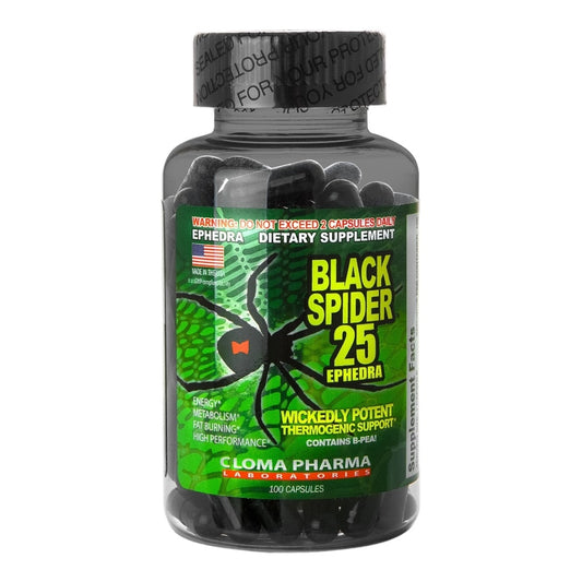 Cloma Pharma Black Spider 25 Ephedra – Wickedly Potent Thermogenic Fat Burner